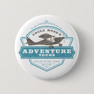 Uncle Hoss's Adventure Tours 2 Inch Round Button