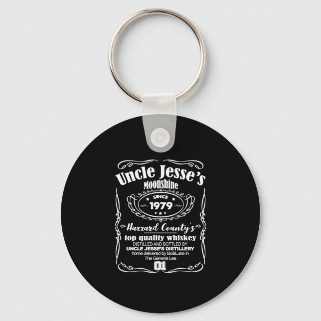 Uncle Jesse's Moonshine Since 1979 Keychain (Front)