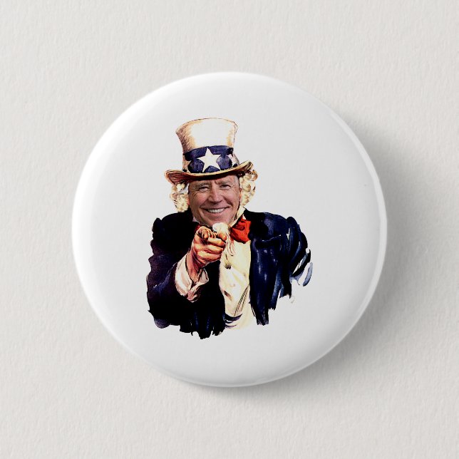 Uncle Joe as Uncle Sam 2 Inch Round Button (Front)