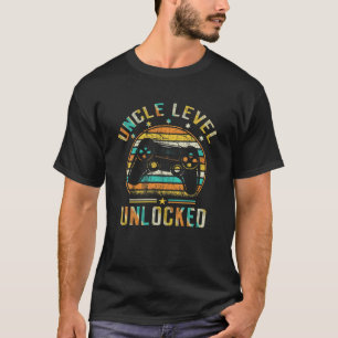 Uncle Level Unlocked Mens Levelling Up To Uncle 20 T-Shirt