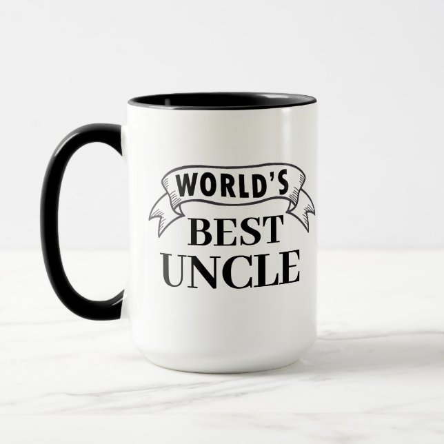 Uncle Mug - Worlds Best Uncle Personalized Gift (Left)