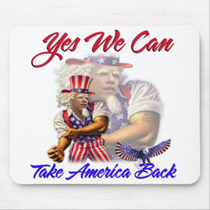 Uncle Obama, Yes We Can Take Back American Mouse Pad