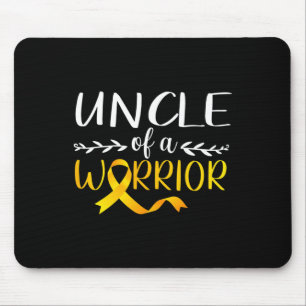 Uncle Of A Warrior Childhood Cancer Awareness Supp Mouse Pad