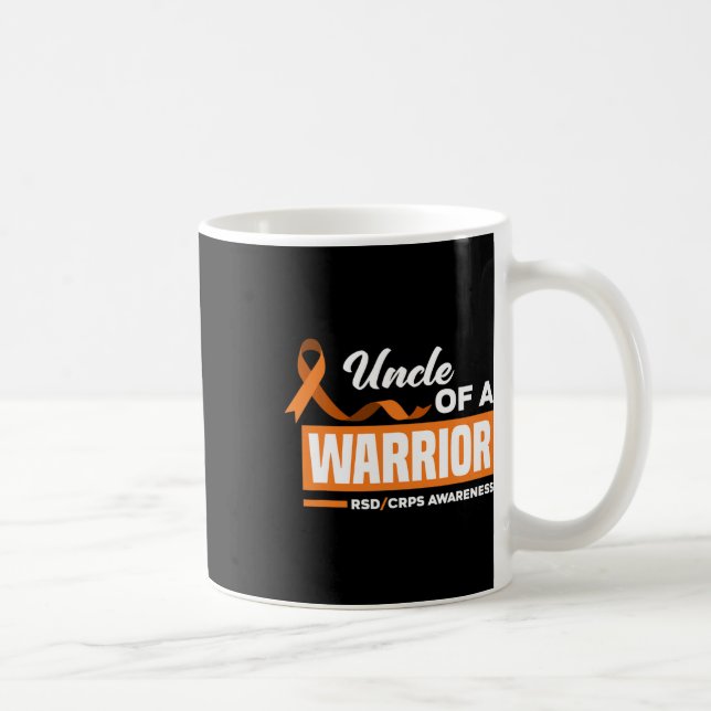 Uncle Of A Warrior Support Supporter Rsd Crps Awar Coffee Mug (Right)