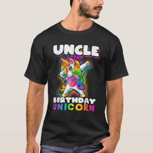 Uncle of Birthday Unicorn Dabbing Unicorn Matching T-Shirt