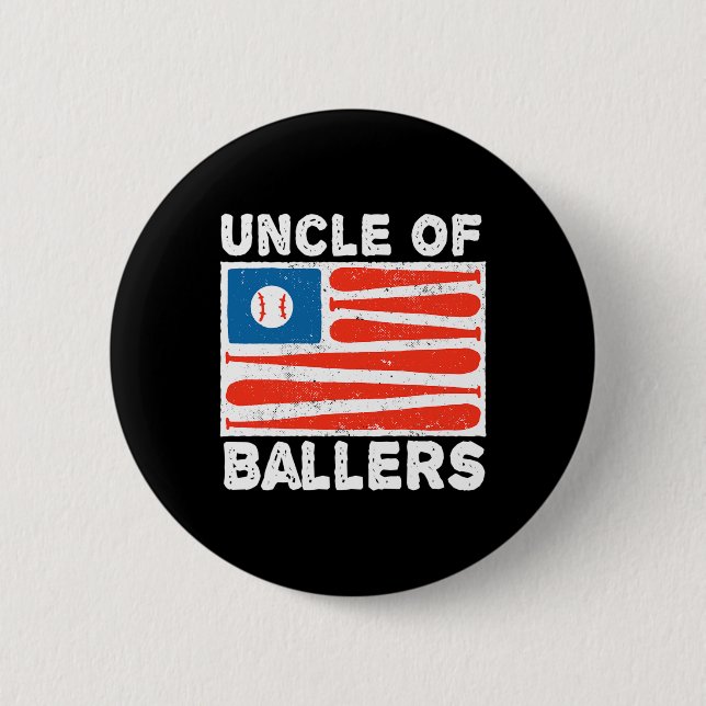 Uncle Of Llers Usa Flag Funny Sell Softll Lovers F 2 Inch Round Button (Front)