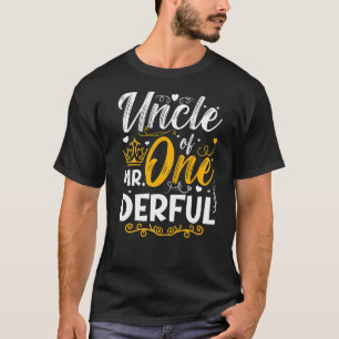 Uncle Of Mr One Derful Party Matching Family 1st B T-Shirt