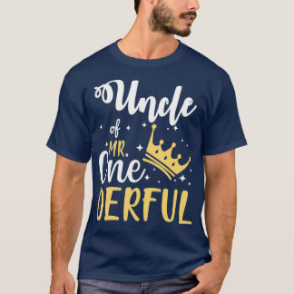 Uncle Of Mr Onederful 1St Birthday OneDerful T-Shirt