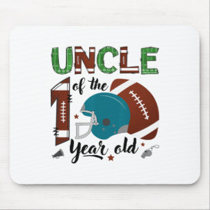 Uncle Of The 1 Year Old Footll 1st Year Down Birth Mouse Pad