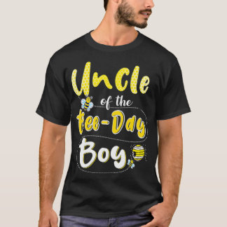 Uncle of the Bee Day Boy Hive Party Matching Birth T-Shirt