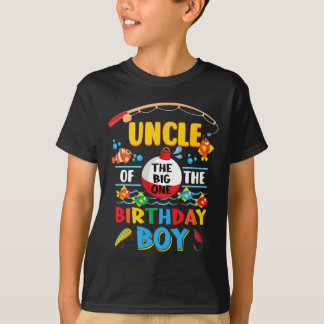 Uncle Of The Big One Fishing 1st Birthday Ofishall T-Shirt