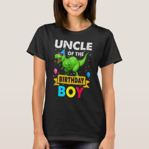 Uncle Of The Birthday Boy Dinosaur Saurus Family M T-Shirt