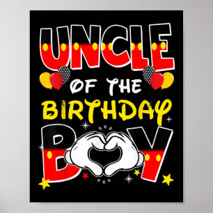 Uncle Of The Birthday Boy Family Party Decor Match