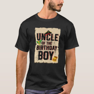 Uncle Of The Birthday Boy Father Pirate Theme 5th T-Shirt