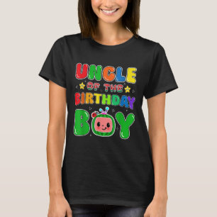 Uncle Of The Birthday Boy Funny Melon Family Party T-Shirt