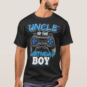 Uncle of the Birthday Boy Matching Video Game Birt T-Shirt