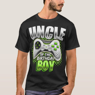 Uncle of the Birthday Boy Matching Video Game Birt T-Shirt