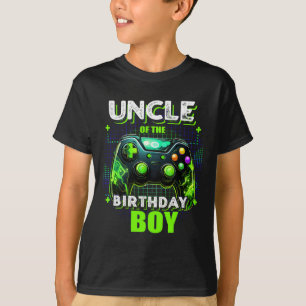 Uncle Of The Birthday Boy Matching Video Game Birt T-Shirt