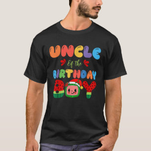 Uncle of The Birthday Boy Melon Family Matching Fu T-Shirt