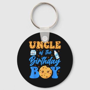 Uncle Of The Birthday Boy Milk And Cookies 1st Keychain