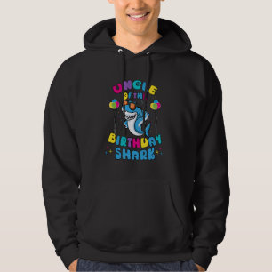 Uncle of the Birthday Boy Shark Lover Kids Family Hoodie