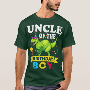Uncle of the Birthday Boy TRe RAWR Dinosaur Birthd T-Shirt