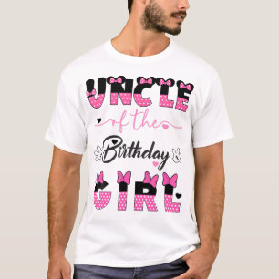  Uncle Of The Birthday Girl Mouse Family Matching  T-Shirt