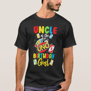 Uncle of the Birthday Girl Uno Daddy Papa Father T-Shirt
