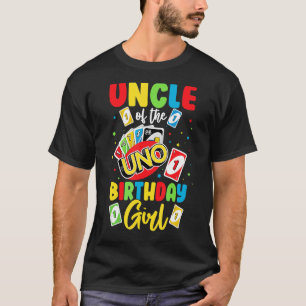 Uncle of the Birthday Girl Uno Daddy Papa Father T-Shirt