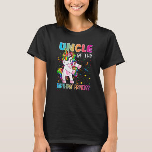 Uncle of the Birthday Princess Flossing Unicorn G T-Shirt