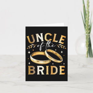 Uncle Of The Bride Bride’s Uncle Wedding And Engag Card