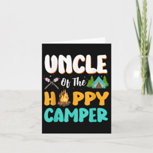 Uncle Of The Happy Camper Family Camping Birthday  Card