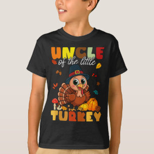 Uncle Of The Little Turkey Thanksgiving Baby Showe T-Shirt