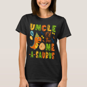 Uncle Of The One-A-Saurus 1st Birthday Dinosaur T-Shirt