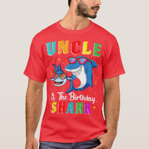 Uncle Of The Shark Birthday Family Matching Birthd T-Shirt