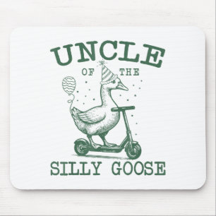 Uncle Of The Silly Goose First Birthday Family Mat Mouse Pad