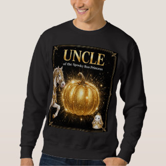 Uncle of the Spooky Boo Princess Shirt Black Gold
