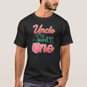 Uncle Of The Sweet One Birthday Peach Girl Family  T-Shirt