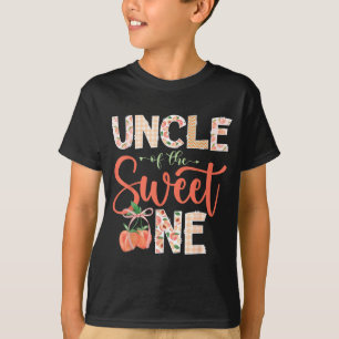 Uncle of The Sweet One Peach 1st Birthday Girl T-Shirt