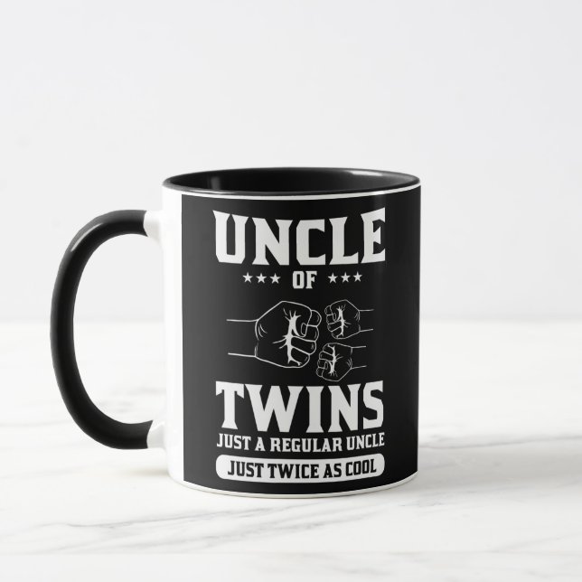Uncle of twins just a regular uncle just twice as mug (Left)