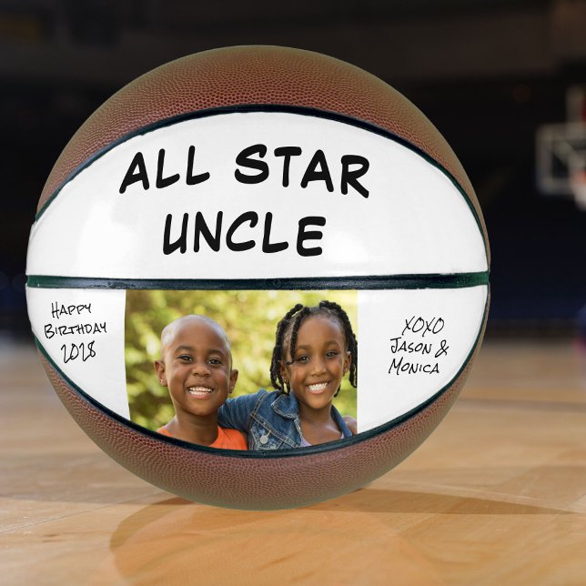 Uncle Personalized Photo Basketball (Creator Uploaded)