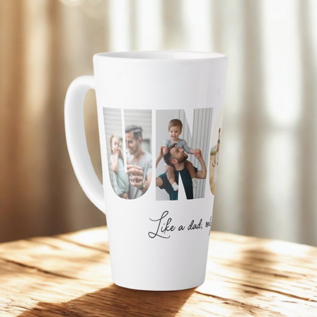 Uncle Photo Collage 5 Pictures Collage Latte Mug (Creator Uploaded)