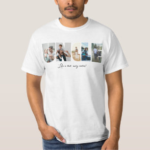 Uncle Photo Collage 5 Pictures Collage T-Shirt