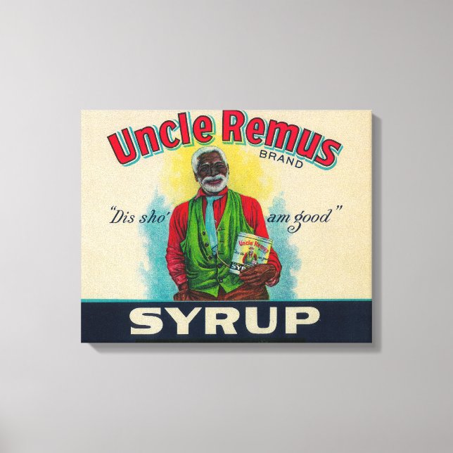 Uncle Remus Syrup LabelCairo, GA Canvas Print (Front)