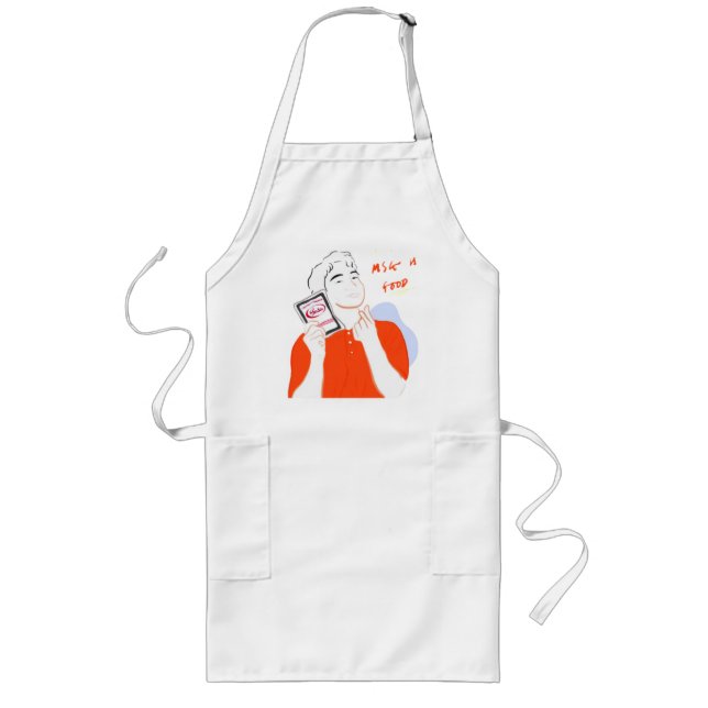 Uncle roger (MSG & Food) Long Apron (Front)