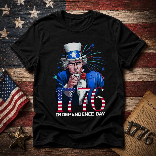 Uncle Sam 1776 Independence Day T-Shirt (Creator Uploaded)