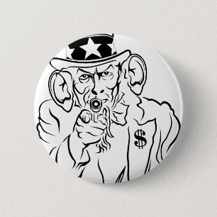 Uncle Sam 2 Inch Round Button