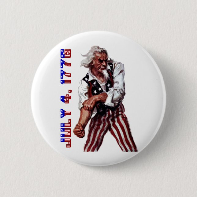 Uncle Sam 2 Inch Round Button (Front)