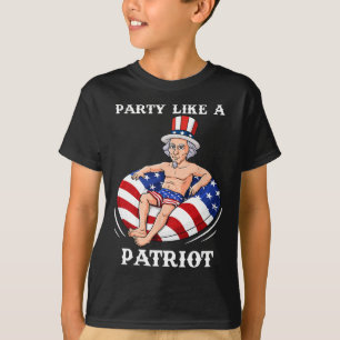 Uncle Sam 4th Of July USA Patriot Fun  T-Shirt