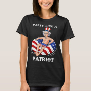 Uncle Sam 4th Of July USA Patriot Fun T-Shirt